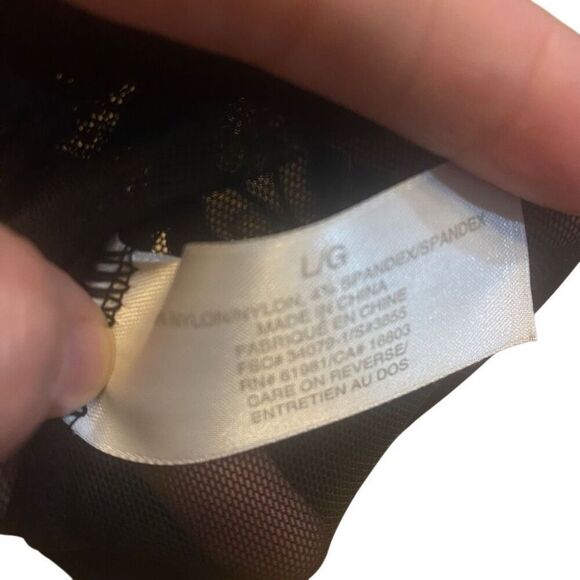 Lingerie see through black Large pink hearts - Picture 5 of 5